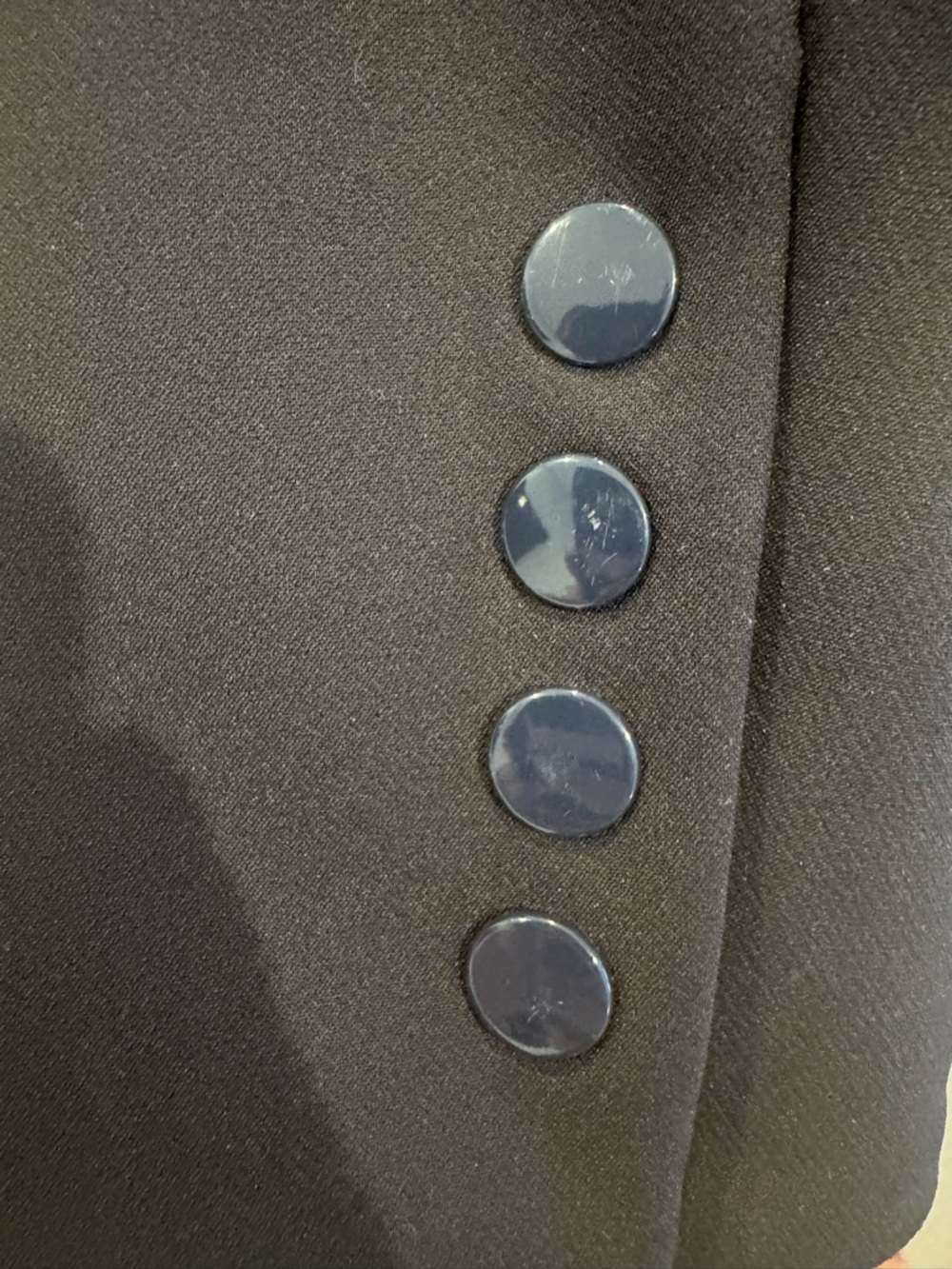 Veronica Beard Navy Scuba Tailored Blazer - Picture 5 of 5